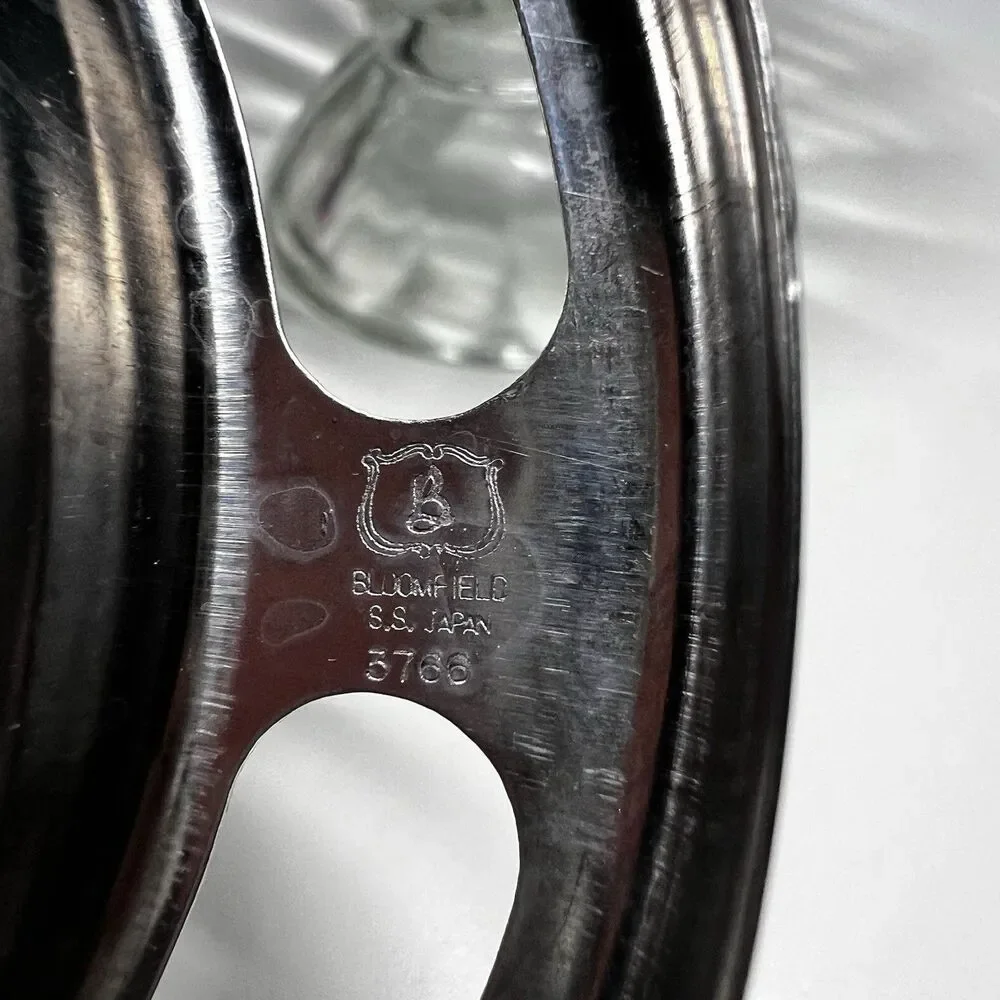 Vintage Bloomfield Stainless Steel 3766 Insert Ring & Glass Shrimp Cocktail Bowl